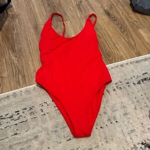 Lulus Myrna Bright Red One-Piece Swimsuit